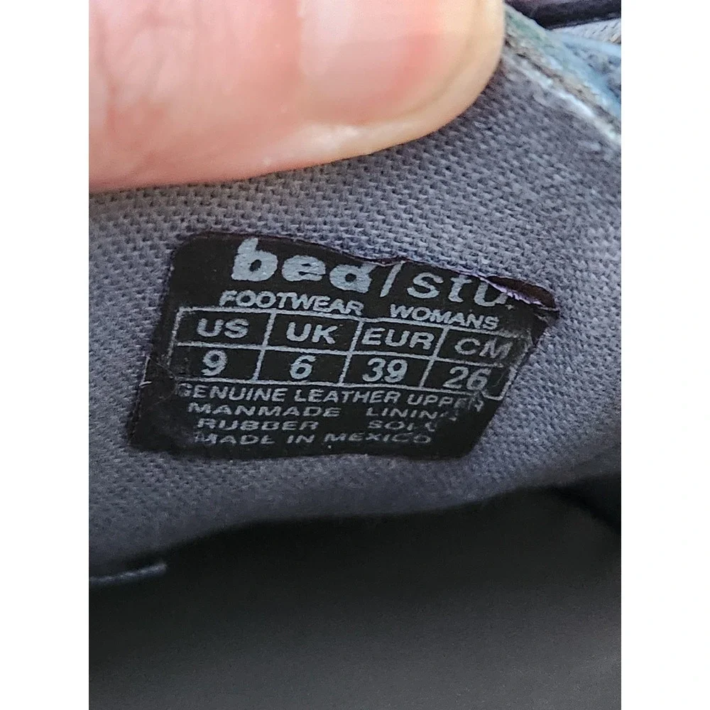 Bed Stu | Lita Wingtip Oxford Lace-up Loafer Flat Boho Grunge Grandpacore 9 - Picture 8 of 8